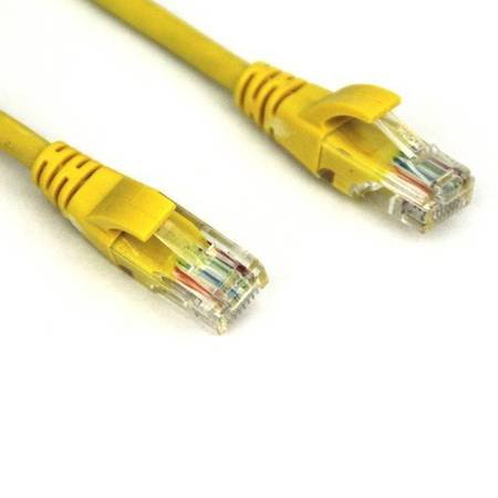 VCOM 7ft Cat5e UTP Molded Patch Cable (Yellow) NP511-7-YELLOW